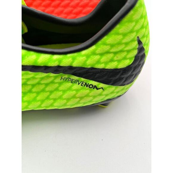 Nike Hypervenom Phelon III FG Soccer Cleats Men's 13 Electric Green Orange - Picture 7 of 8